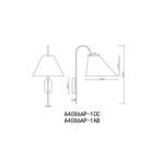 Бра Arte Lamp RONDO A4086AP-1CC, 1хE14