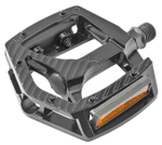 Педали Stels FP-913ZU Feimin, MTB,  алюминиевые литые, ось диам. 9/16" из Cr-Mo стали, размер 107,5 х 98 мм, вес пары  352 г, чёрные,(360115)