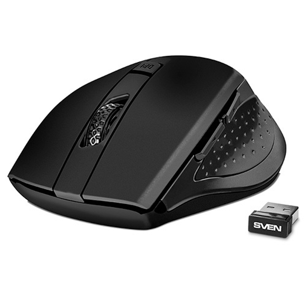 Мышь SVEN RX-425W, черная (беспроводная 2.4 GHz)