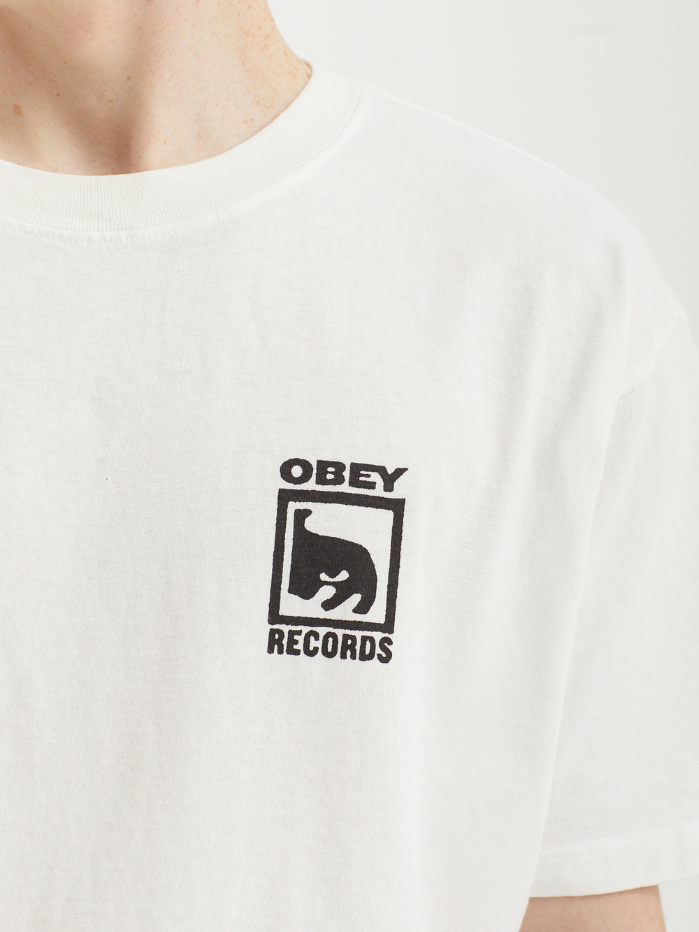 Мужская Футболка Obey Records Icon
