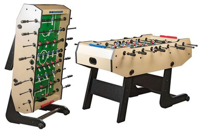 Игровой стол - футбол складной "Maccabi" (140x75x89, светлый)