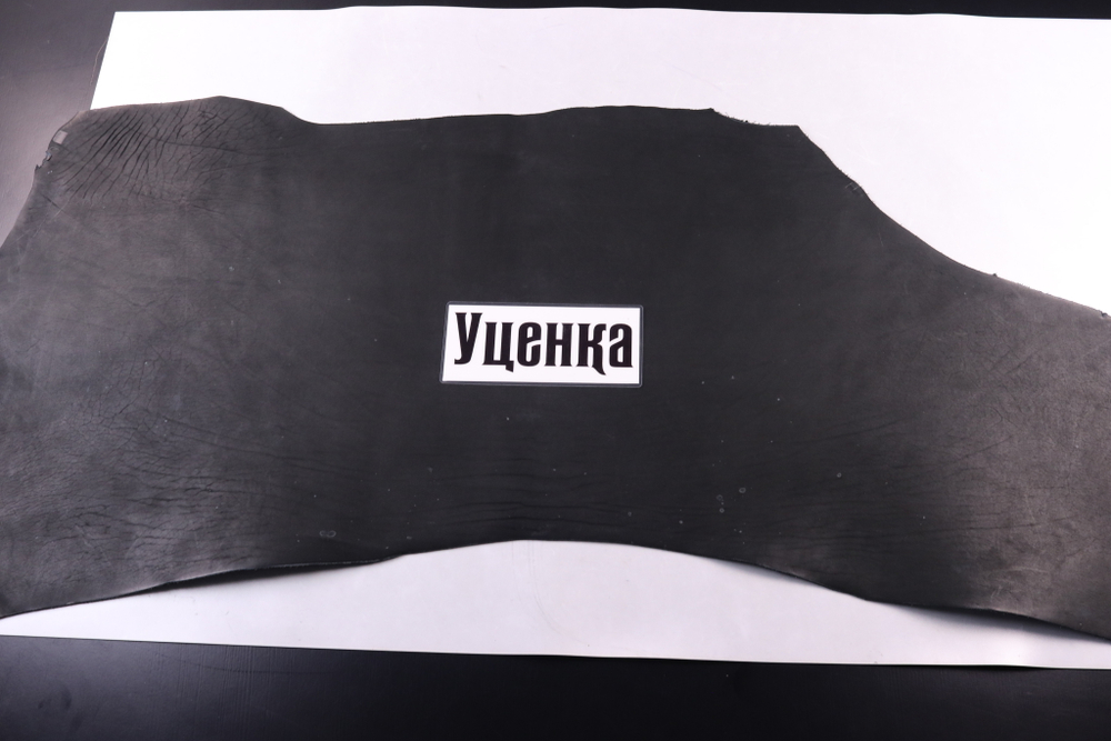 Уценка: 3,0-3,2 Кожа Краст в воротках "Ковбой" черный 70дм²