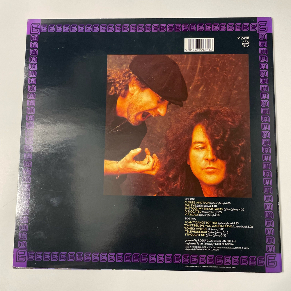 Винтажная виниловая пластинка LP Gillan and Glover, Accidentally On Purpose (Англия 1988)