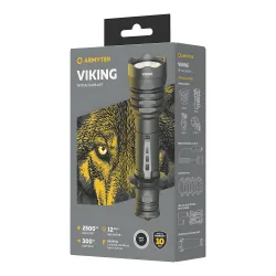 Тактический фонарь Armytek Viking 2500 лм - фирменная упаковка и коробка