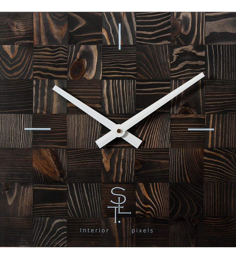 SLT- 21 Часы настенные «CHESS BLACK WOOD»