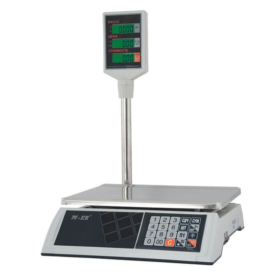 Торговые настольные весы M-ER 327 ACP "Ceed" LCD Белые