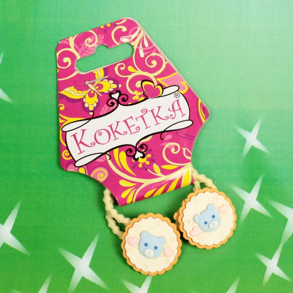Резинки для волос детские 2шт «Кокетка - Baby style», мишутки, d-3,5см