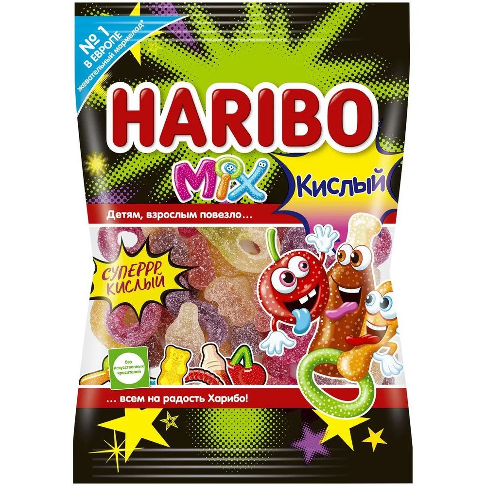 Мармелад "Харибо" кислый микс 80г
