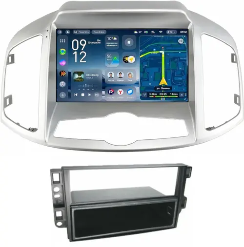 Магнитола для Chevrolet Captiva 2011-2015 (перенос БК вниз) - Teyes CC4-PRO монитор 9.5" 2K QLED на Android 13, Быстрейшая, Snapdragon 778G, ИИ, CarPlay, DSP, 4G SIM-слот