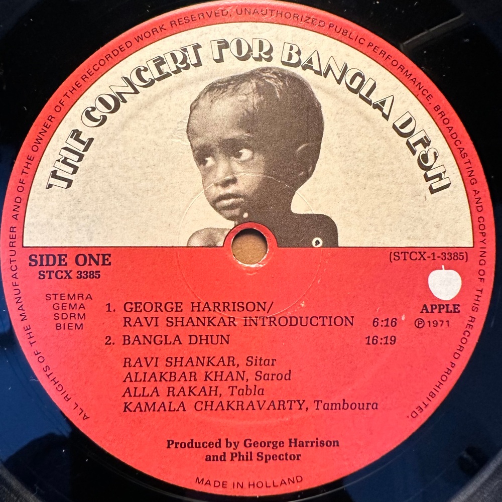 The Concert For Bangla Desh 3LP (Голландия 1971г.)