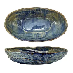 Блюдо овальное 51*29 см h12 см глубокое 5,5 л Aqua Blue Style Buffet P.L. [1]