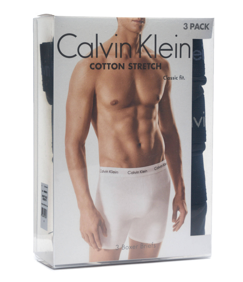 Трусики-боксеры 3шт. Calvin Klein Underwear - черный(000NB1770A)