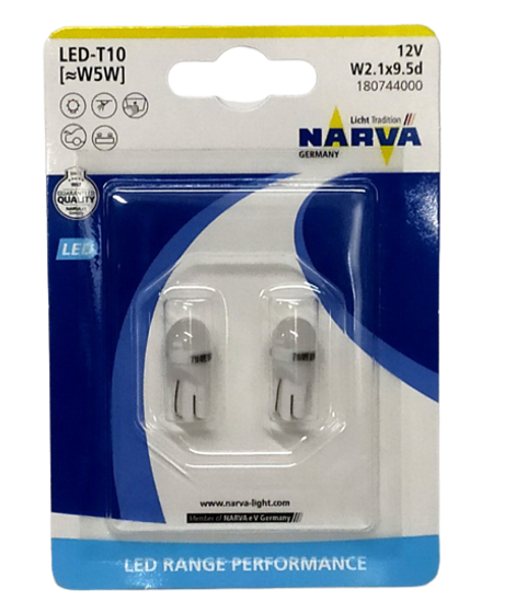 Лампа автомобильная светодиодная Narva 18074 W5W (T10)