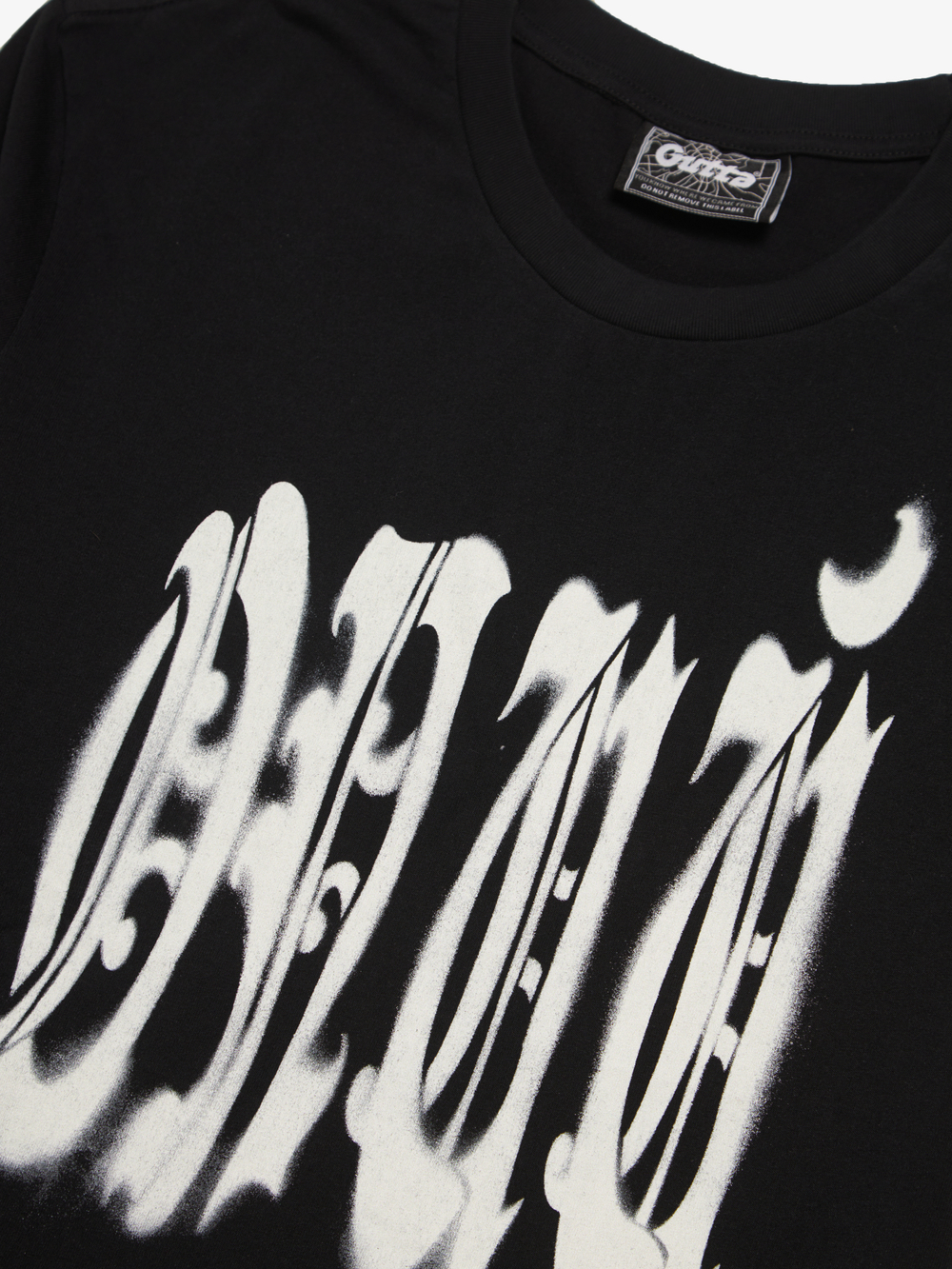 'STENCIL' TEE BLACK