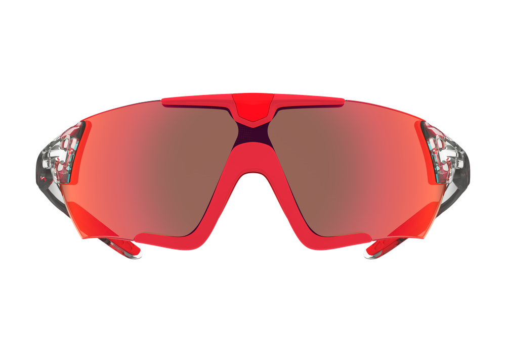 Спортивные очки 720armour Kamikaze Pro / Translucent Cool Vista Temple Red Rubber / Matte Carmine Gasket / HC Red Black Lens