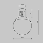 Магнитный трековый светильник Maytoni FLARITY Luna TR149-1-5W3K-B