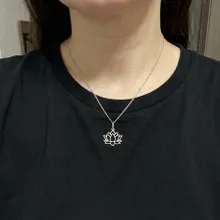 Подвеска Лотос мини из серебра