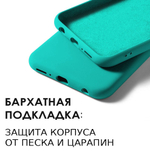Мягкий Soft Touch чехол из силикона для XIAOMI REDMI NOTE 8 PRO с бархатной подкладкой