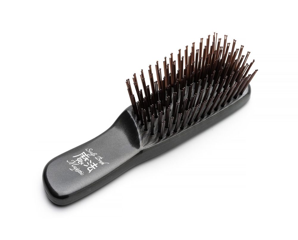 Расческа Majestic Scalp Brush графит (дорожная версия)