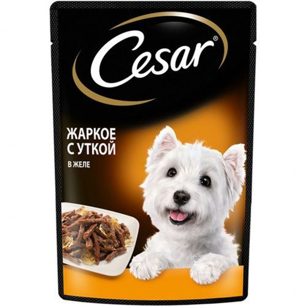 Паучи Cesar для собак жаркое с уткой пауч 85 г Паучи Cesar для собак жаркое с уткой пауч 85 г