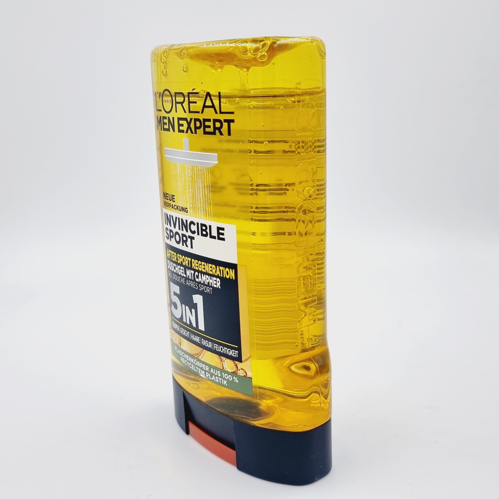 Гель для душа мужской Men Expert Invincible sport 5в1, 250 мл (Франция)