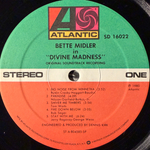 Bette Midler ‎– Divine Madness (США 1980г.)