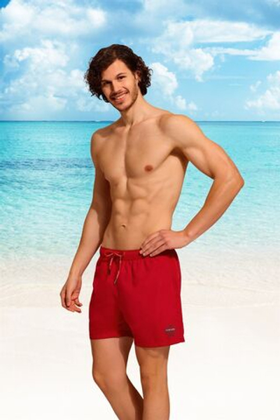 Мужские пляжные шорты с карманами Doreanse Beach Shorts (Размер: M) (Цвет: красный)