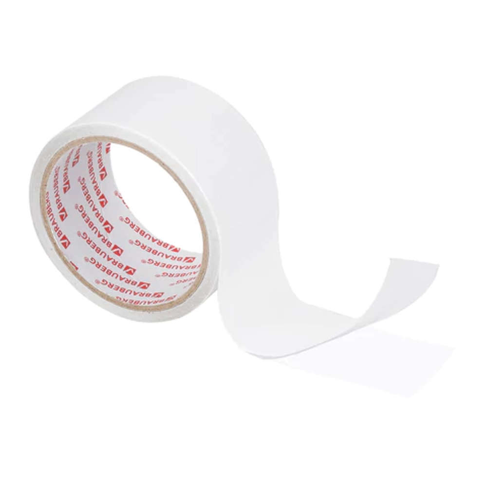 Скотч 2-х ст. 50*8м BRAUBERG на полипропилене, 90 микрон 600481
