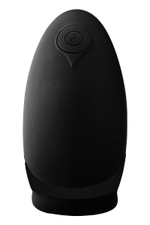 Мастурбатор с вибрацией и функцией нагрева Squeezable Stroker (Цвет: черный)