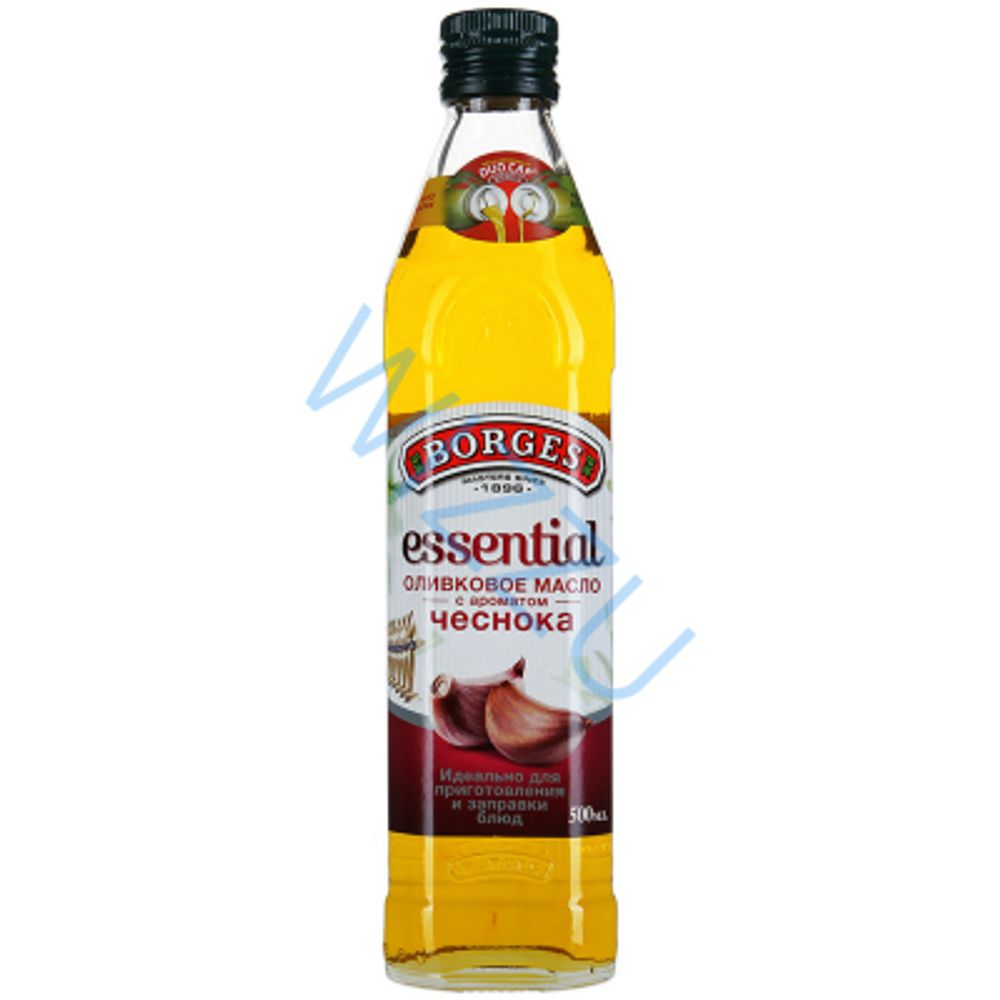 Масло оливковое с чесноком Боргес EV ст/б 0,5л