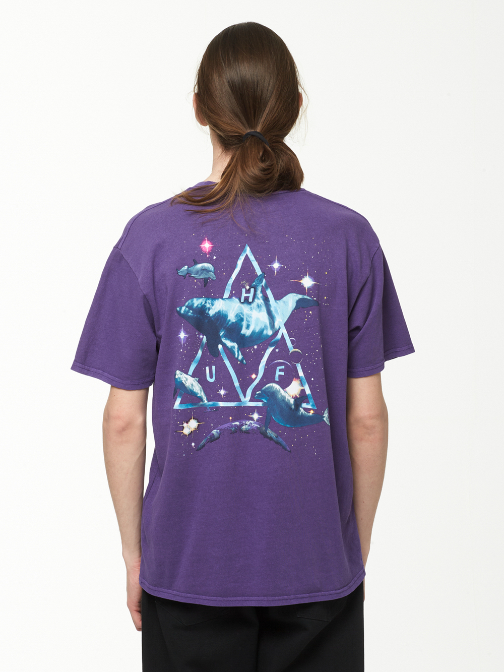 Мужская Футболка Space Dolphins Washed