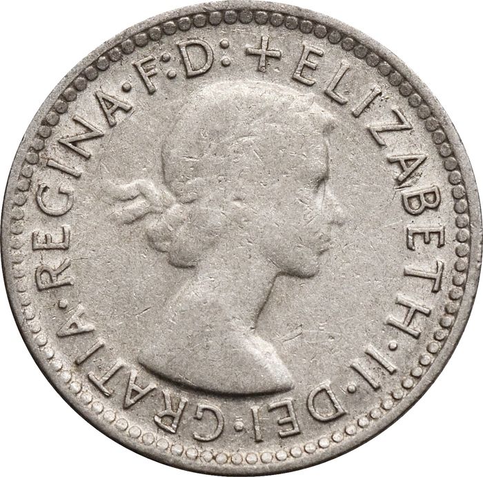 6 пенсов 1957 Австралия
