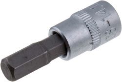 Торцевая головка короткая с битой 1/4" H4, СТАНКОИМПОРТ, CS-14.12.H4