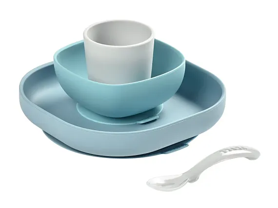Набор посуды Beaba Coffrey Repas Silicone Jungle