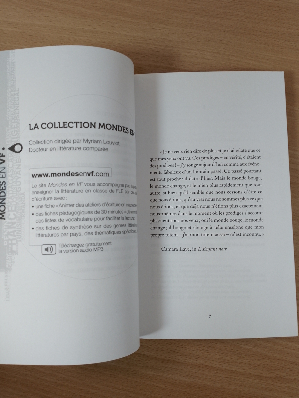 Mondes en VF - Quitter Dakar - Niv. B1 - Livre + audios