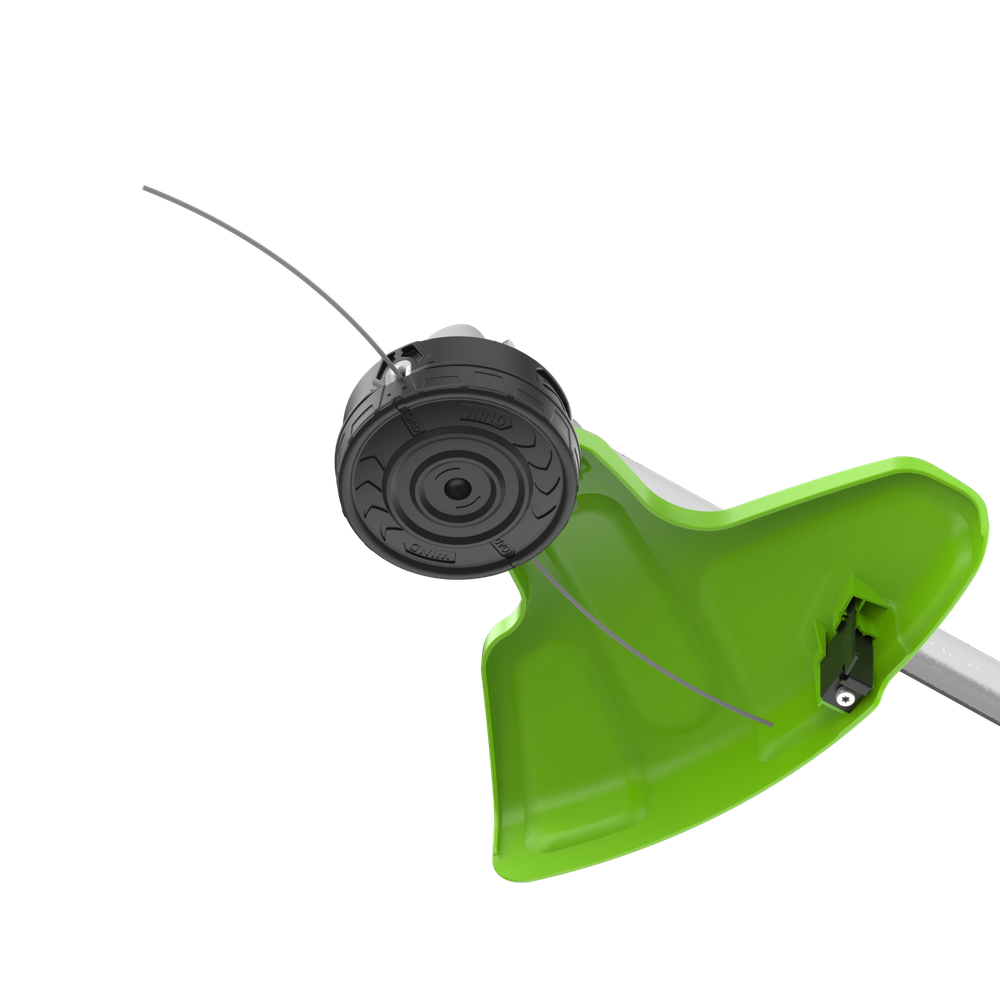 Триммер аккумуляторный Greenworks TB201H, Арт. 2112407UB, 82V, 2,0 кВт, 46 см, c трехлопастным ножом и кусторезом, бесщеточный, с АКБ 5Ач и ЗУ