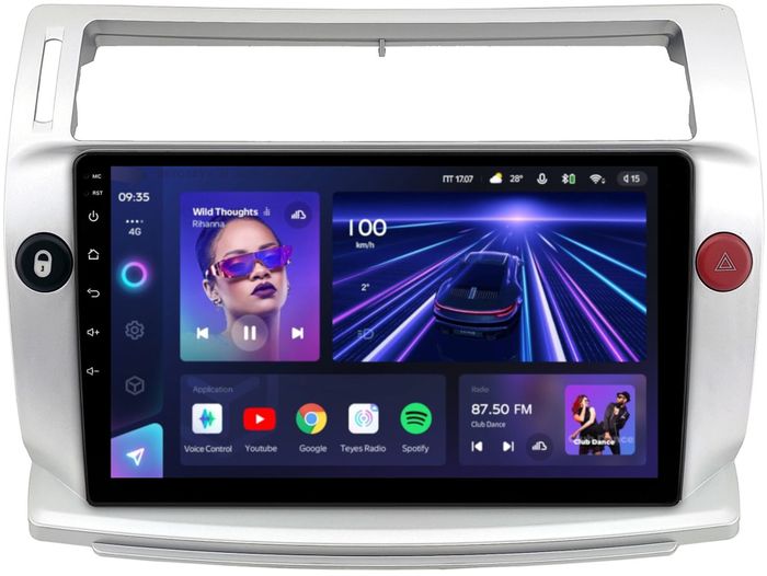 Магнитола для Citroen C4 2004-2011 - Teyes CC3 Android 10, Быстрая, CarPlay, SIM-слот