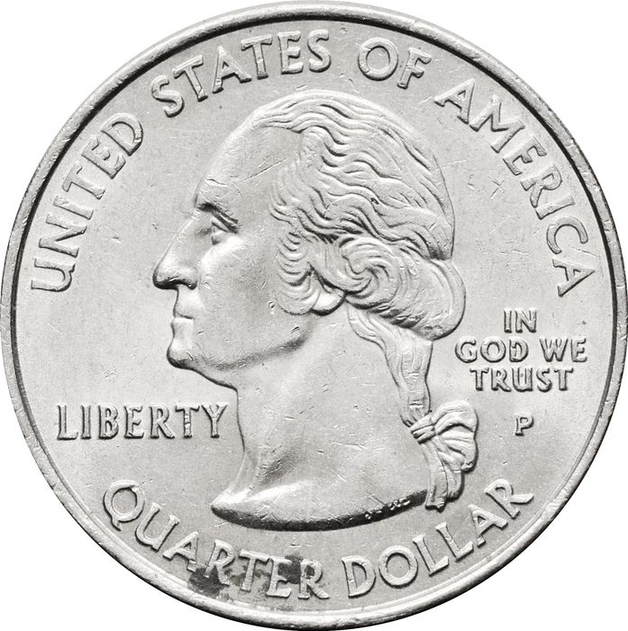 25 центов (1/4 доллара, квотер) 2000 США «Штат Вирджиния» (P) XF