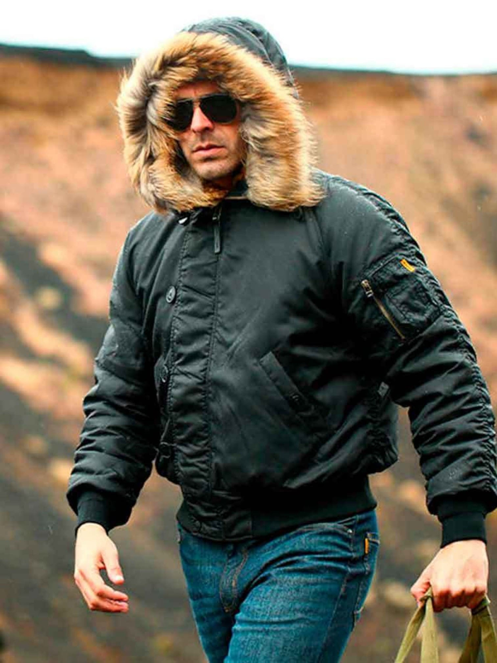 Alpha N-2B Flight Jacket (черная - black)