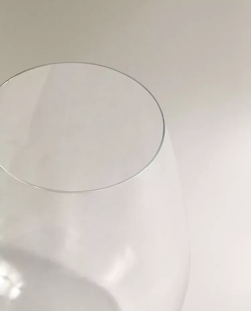 ZARA HOME ЛЕГКИЙ СТАКАН ИЗ ХРУСТАЛЬНОГО СТЕКЛА, ПРОЗРАЧНЫЙ