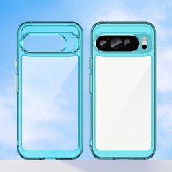 Чехол с усиленными рамками бирюзового цвета для Google Pixel 9 Pro XL, увеличенные защитные свойства