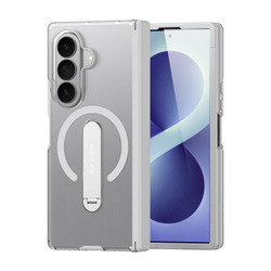 Противоударный чехол серого цвета с MagSafe и поворотной подставкой для Samsung Galaxy Z Fold 8 Ultra, серия Kind Series Case от Dux Ducis