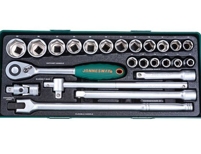 Набор торцевых головок 1/2"DR 10-32 мм 24 предмета (ложемент) Jonnesway S04H4524ST (S04H4524SP)