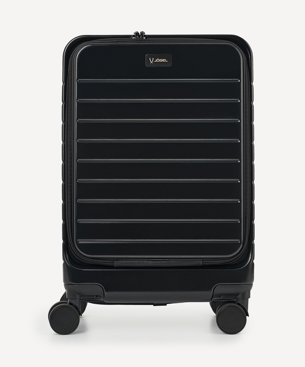 Чемодан для ручной клади JOGEL ESSENTIAL Carry on Spinner, черный