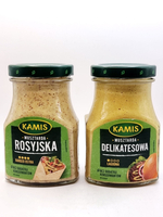 Kamis - Sarepska и Деликатесная горчица (185 +185) 370 г (Польша)