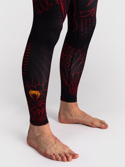 Тайтсы Venum Quetzal Fury Black/Fury Red/Tangerine