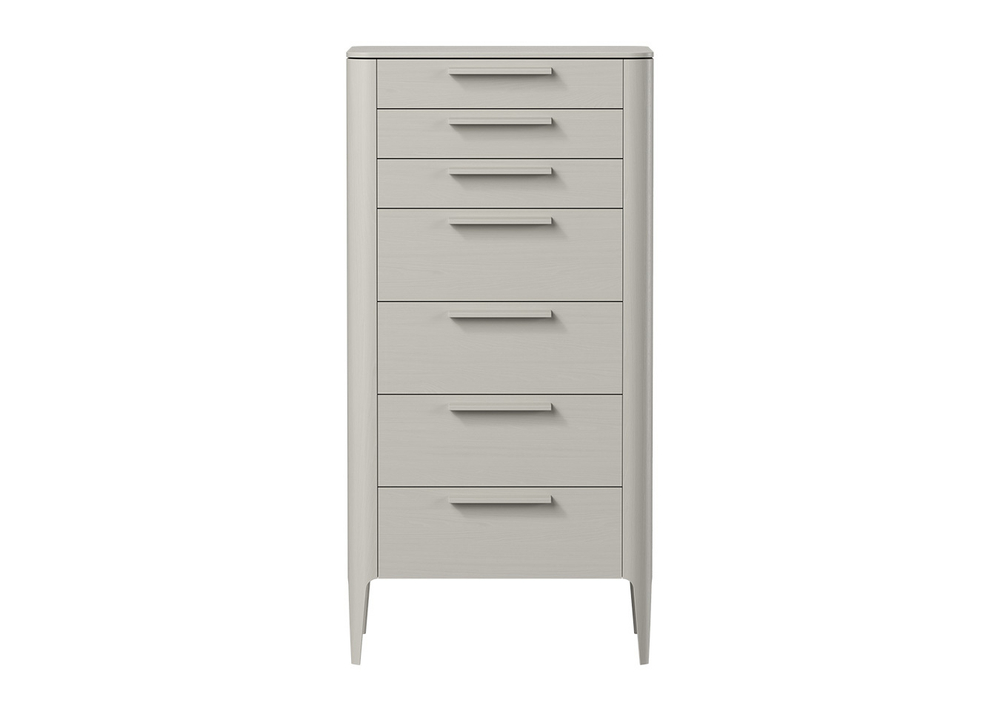 Комод Type oak высокии? 7 ящиков (серо-бежевый)