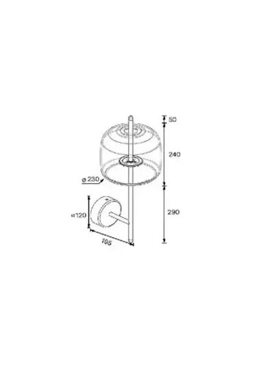 Бра Arte Lamp PADOVA A2404AP-1SM, 1хLED
