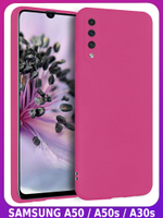 Мягкий Soft Touch чехол из силикона для SAMSUNG GALAXY A50 / 50s / 30s с бархатной подкладкой