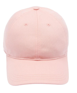 Czapka tenisowa Lacoste Organic Cotton Twill - pink